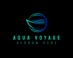 Cruise Boat Marine logo design