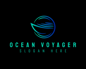 Cruise Boat Marine logo design