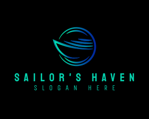 Cruise Boat Marine logo design