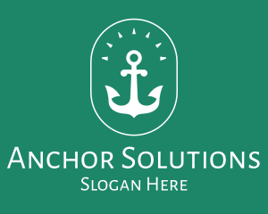 Anchor - Stylish Marine Anchor logo design