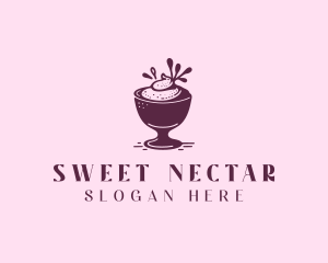 Dessert Sundae Creamery logo design