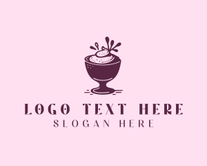 Ice Cream - Dessert Sundae Creamery logo design