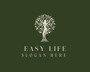 Natural Tree Woman logo design