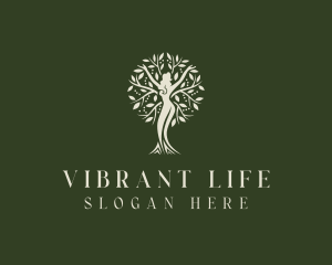 Natural Tree Woman logo design