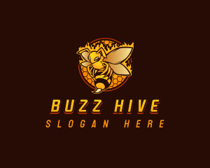 Sting Bee Hornet logo design