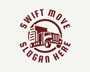 Move - Delivery Truck Shipping logo design