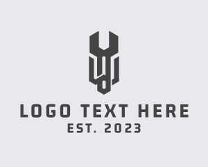 Fixing - Wrench Letter W logo design