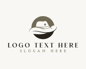 Sheriff - Western Cowboy Hat logo design