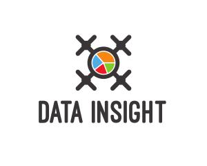 Analysis - Pie Chart Drone logo design