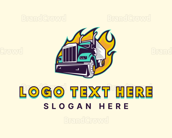 Truck Fire Shipment Logo