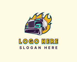 Truck Fire Shipment Logo