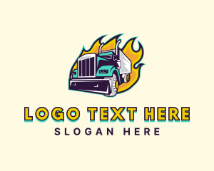 Truck Fire Shipment Logo