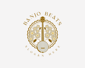 Banjo - Banjo Music Instrument logo design