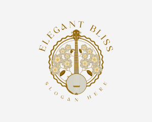 Classic - Banjo Music Instrument logo design