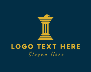 Law Firm - Eagle Business Pillar logo design