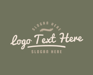 Vintage Retro Hipster Banner Logo