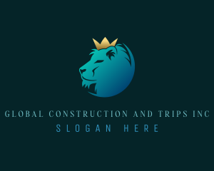 Royalty - Elegant Crown Lion logo design