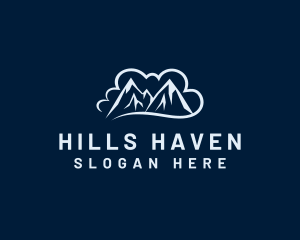 Mountain Cloud Hiking logo design