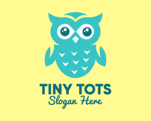 Baby - Baby Green Owl logo design