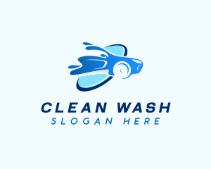 Water Car Cleaning Wash logo design