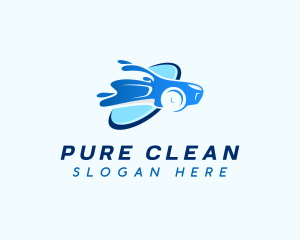 Water Car Cleaning Wash logo design