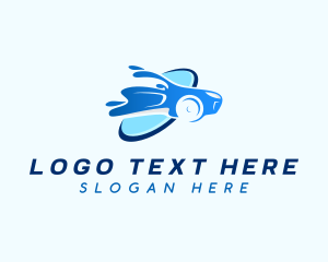 Water - Water Car Cleaning Wash logo design