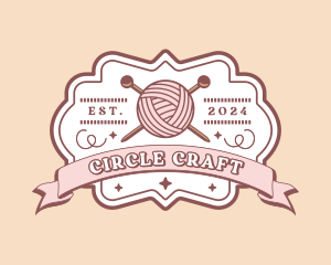 Crochet Knitting Yarn logo design