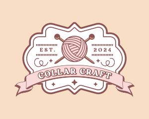 Crochet Knitting Yarn logo design