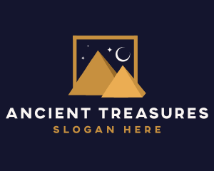 Pyramid Structure Landmark logo design