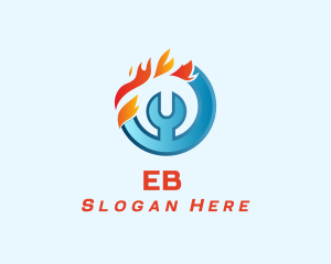 Cooling - Heating and Cooling Repair logo design