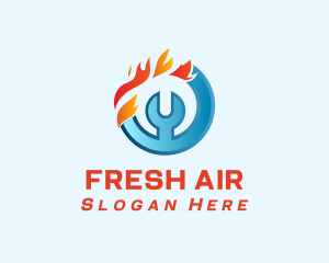 Heating and Cooling Repair logo design