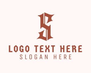 Tattoo Studio - Motorcycle Brand Letter S logo design