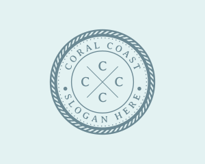 Nautical Marine Badge logo design