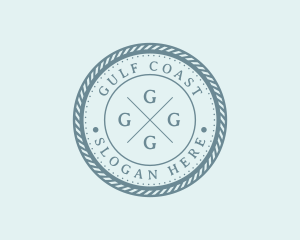 Nautical Marine Badge logo design