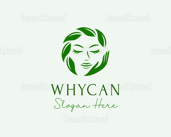 Woman Nature Face Logo