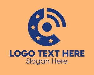 Interview - Star Wifi Signal logo design