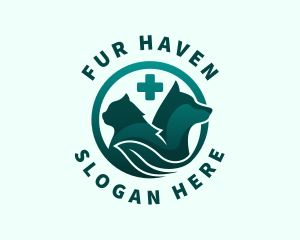Fur - Pet Animal Veterinary logo design