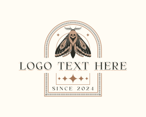 Insect - Mystical Moth Insect logo design