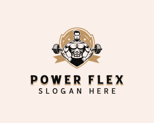 Muscle - Muscle Man Bodybuilding logo design