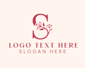 Floral Boutique Letter S Logo