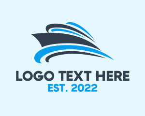 Motorboat - Sailing Travel Boat logo design