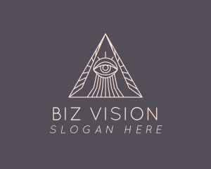 Pyramid Psychic Eye logo design