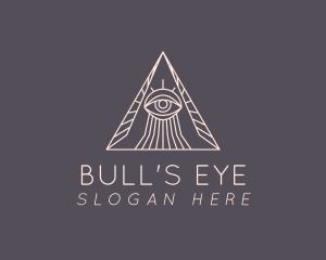 Pyramid Psychic Eye logo design