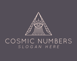 Numerology - Pyramid Psychic Eye logo design