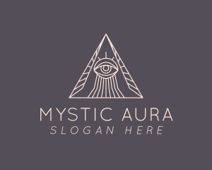 Pyramid Psychic Eye logo design