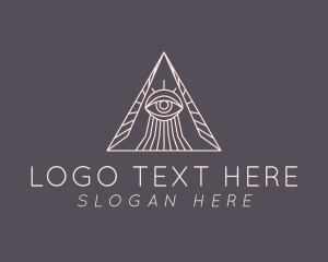 Illuminati - Pyramid Psychic Eye logo design