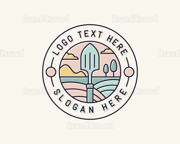 Trowel Gardening Landscaper Logo