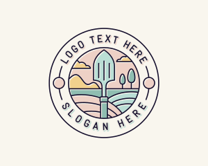 Trowel Gardening Landscaper Logo