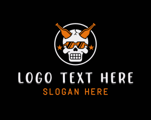 Liquor - Beer Skull Bar logo design