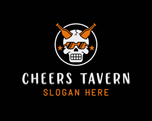 Bar - Beer Skull Bar logo design
